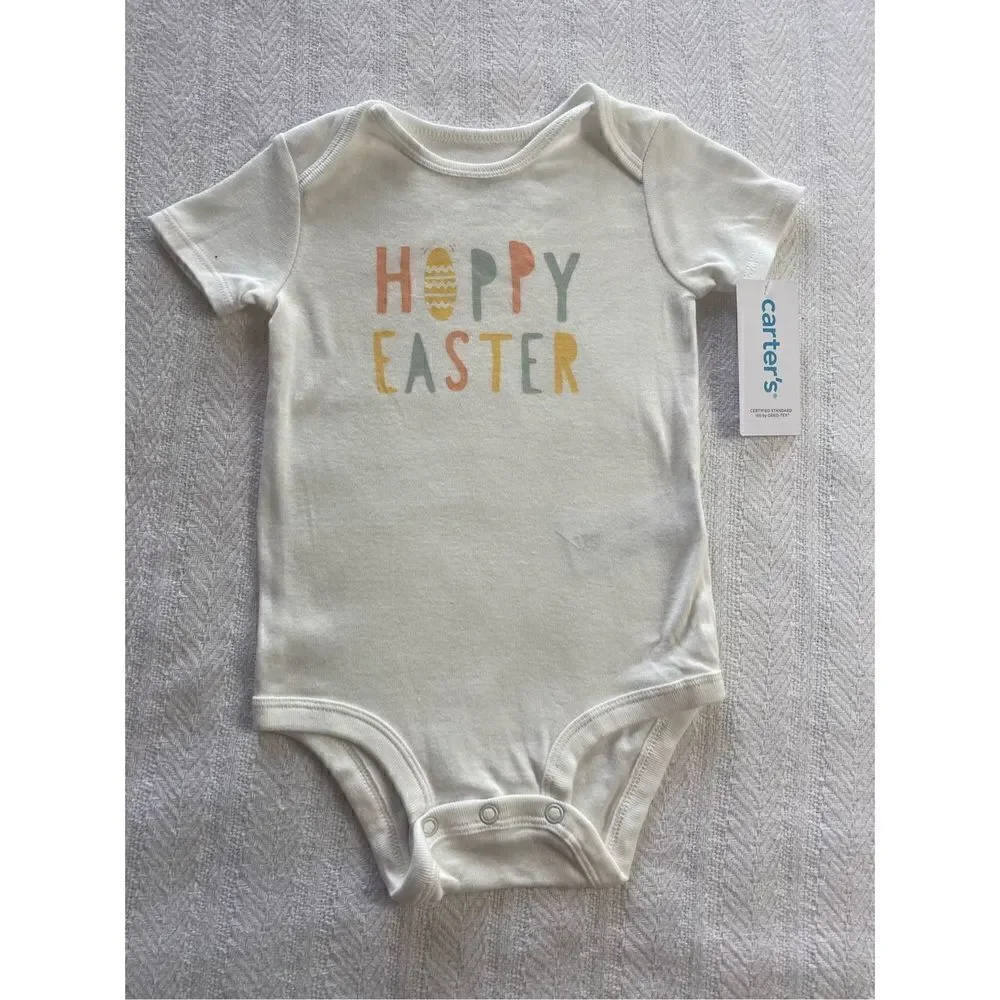 CARTER’S BABY BOY 12M Hoppy Easter Bodysuit and Pants Set